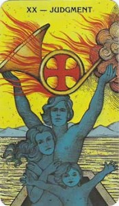 Judgment - Major Arcana Card XX - represents a call to our Higher Self. 